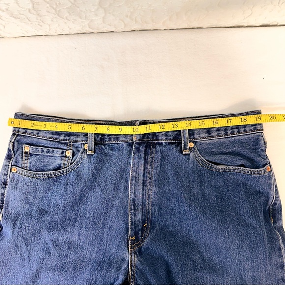 Levi's 550 Men's Jeans Size 38/30 Medium Blue Wash Straight Leg Cotton Classic - Picture 9 of 10